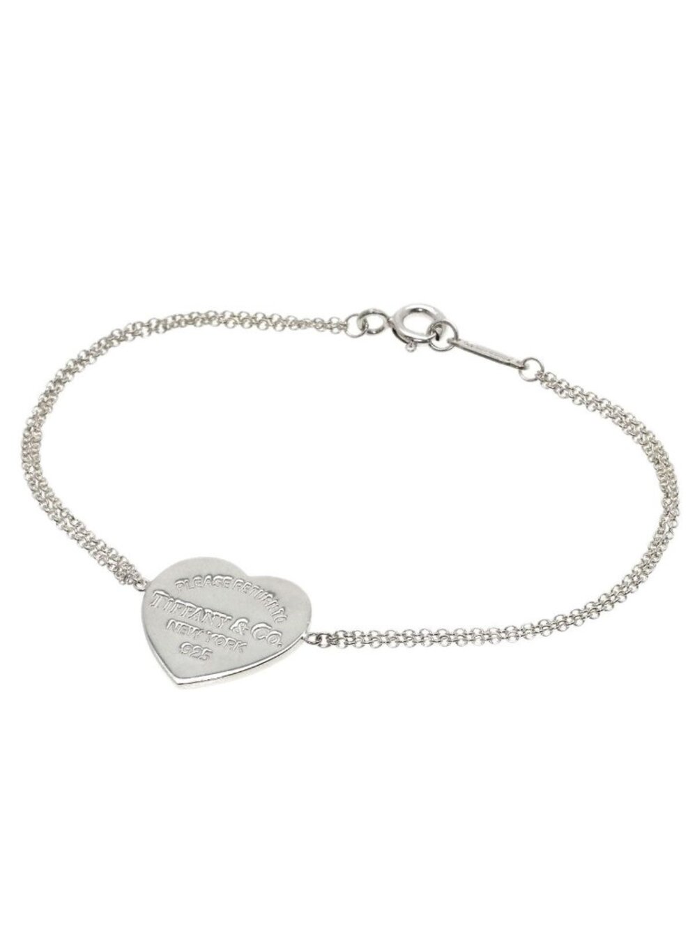 Tiffany & Co Return to Heart Tag Double Chain Bracelet